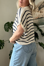 Harley Stripe Short Sleeve Knit