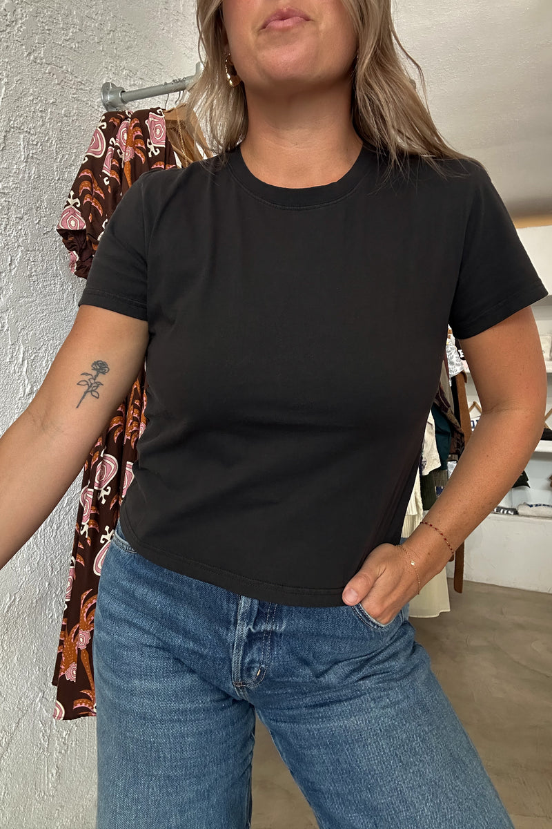 The Perf Tee-Black