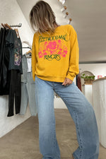 Daydreamer Fleetwood Mac Floral Reverse Sweatshirt