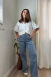 The Chloe Pant-Vintage Blue