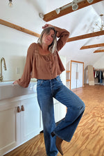 The Claire Top-Brown