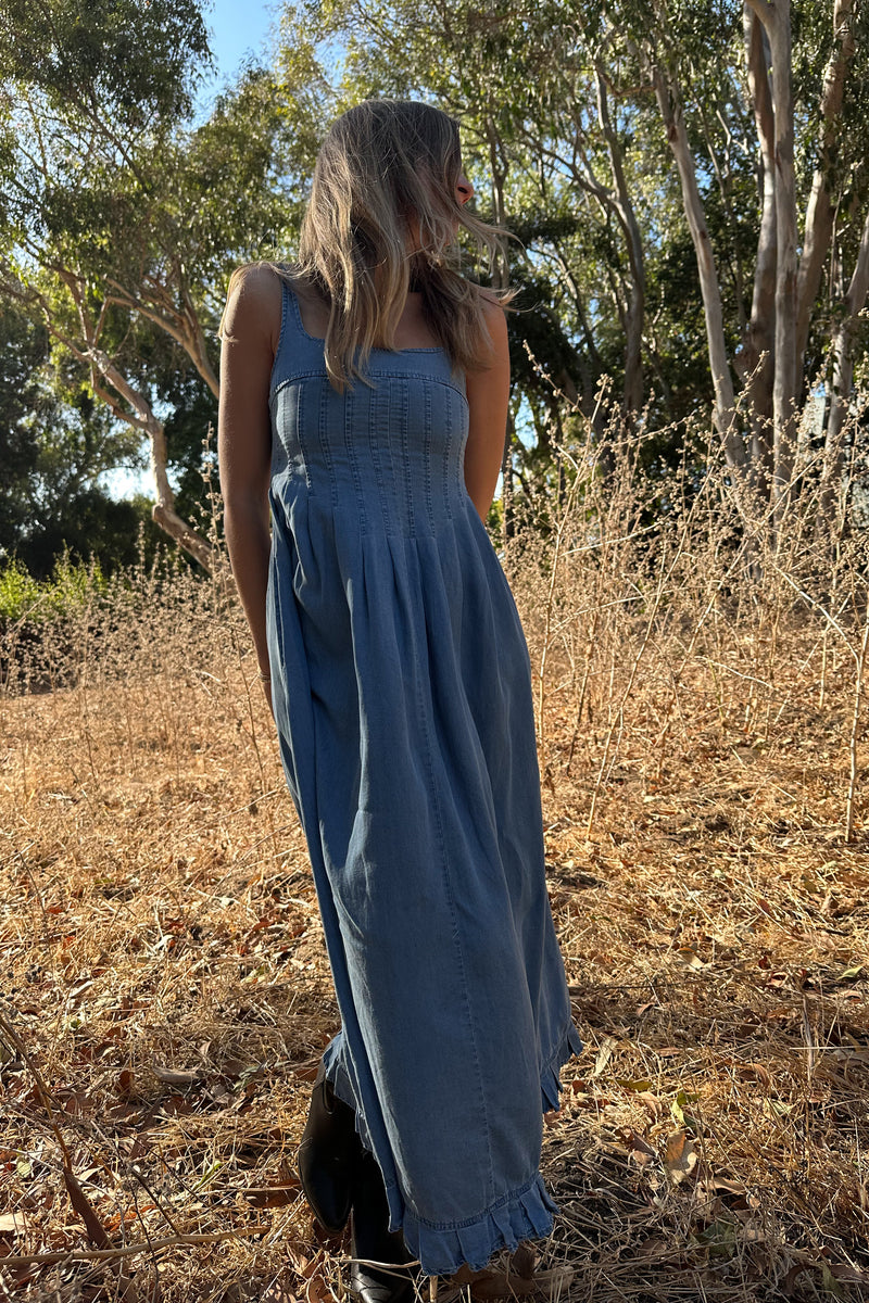 Out in the Fields Denim Dress