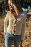 The It Girl Bow Cardi-Ivory