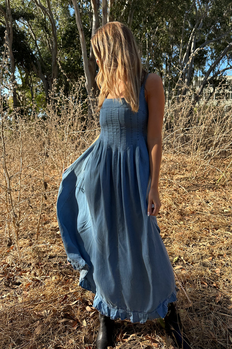 Out in the Fields Denim Dress