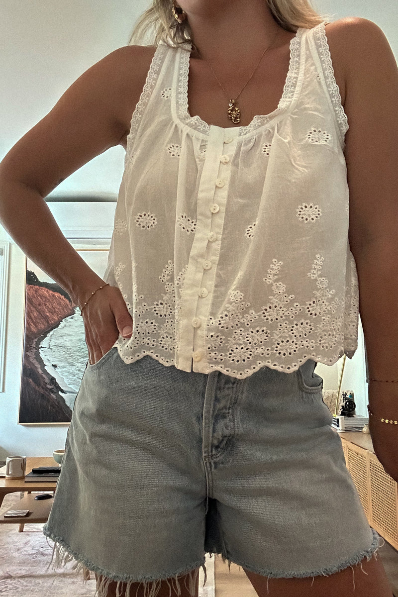 Farm Girl Top-White