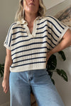 Harley Stripe Short Sleeve Knit