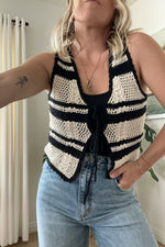Telling Truths Tie Front Knit Top