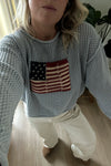 American Flag Knit Sweater