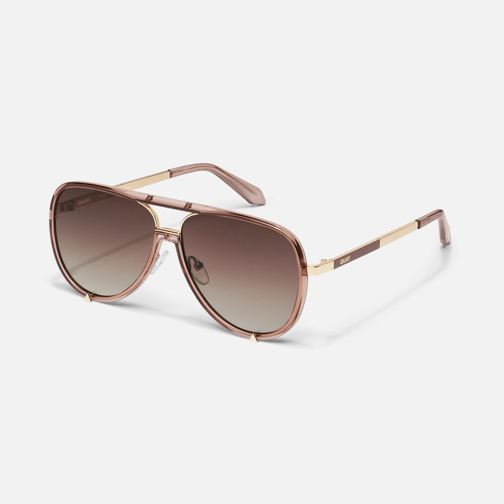 Quay High Profile Sunglasses-Doe/Brown