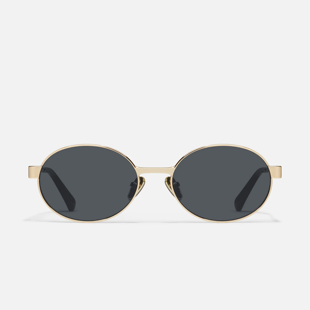 Quay Anyways Sunglasses-Gold