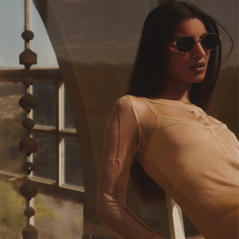 Quay Anyways Sunglasses-Gold