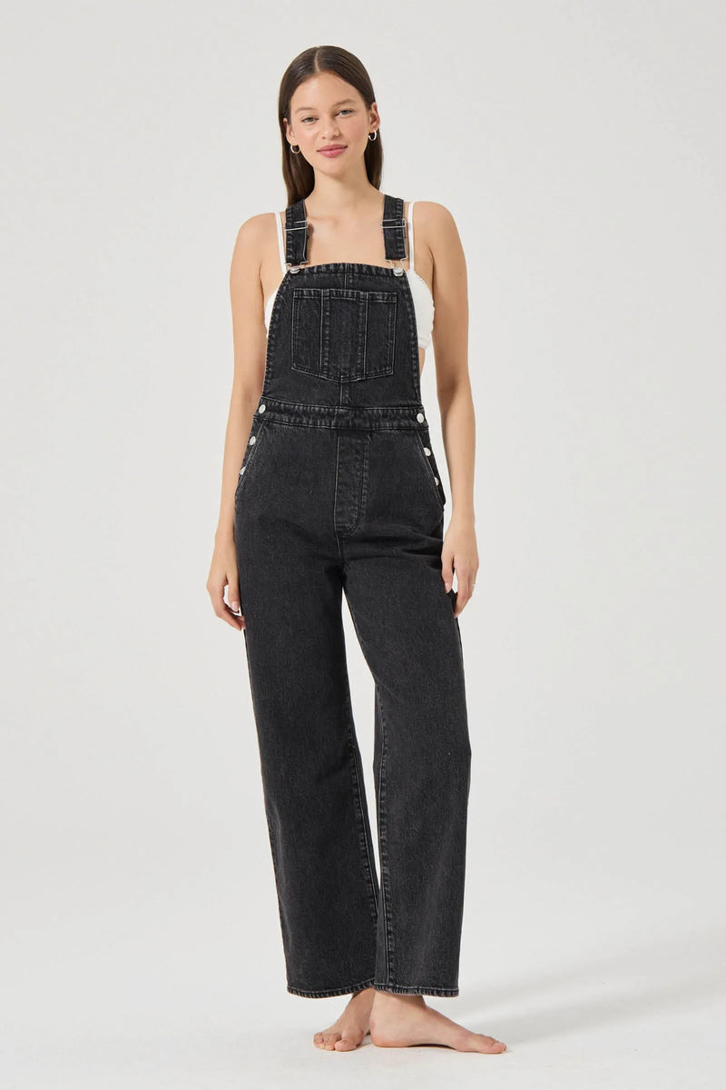 Rolla’s Stevie Relaxed Overalls-Black Sand
