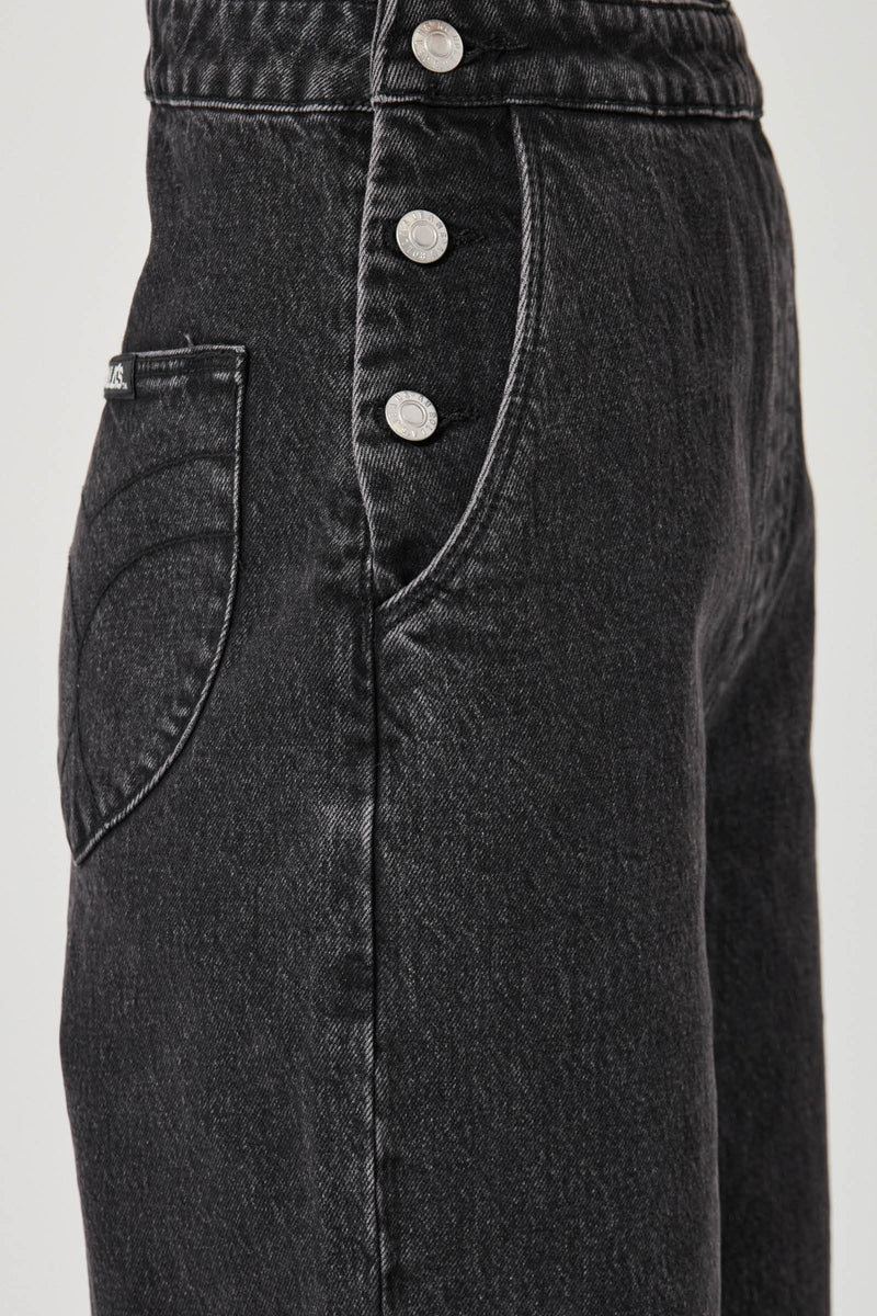 Rolla’s Stevie Relaxed Overalls-Black Sand