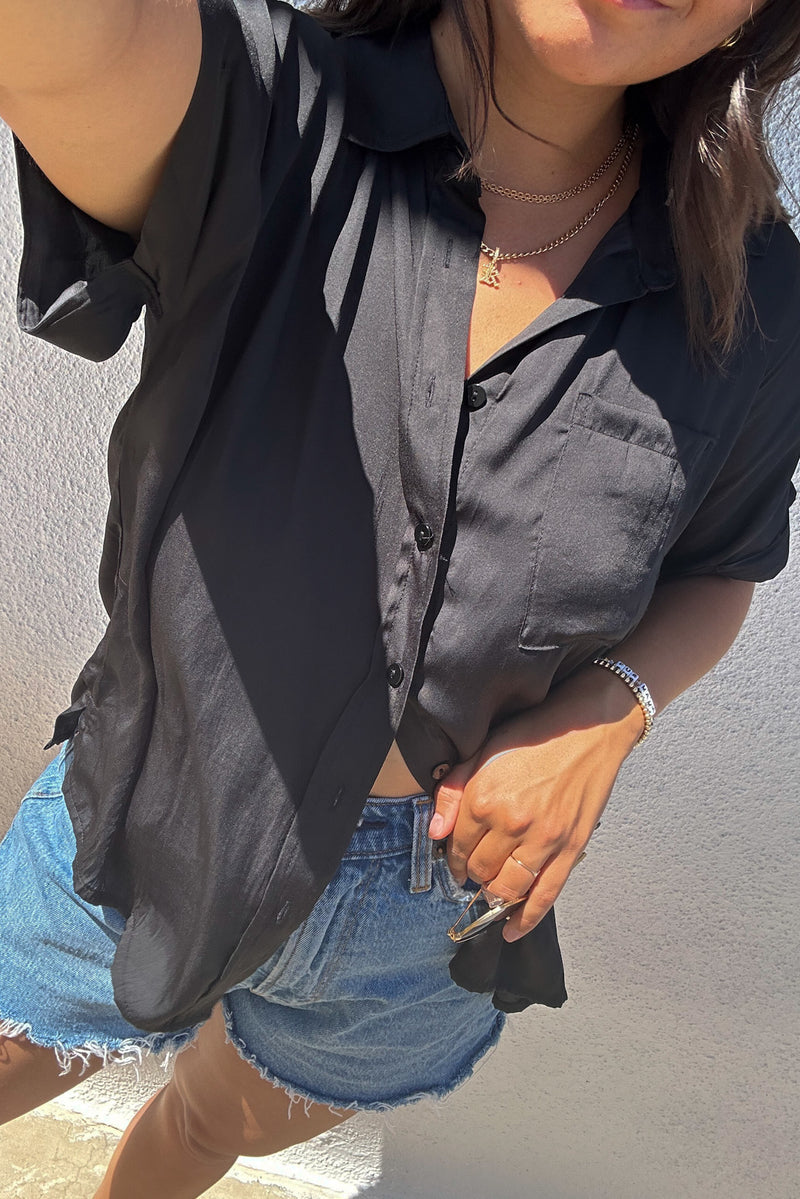The Effortless Vibes Top-Black