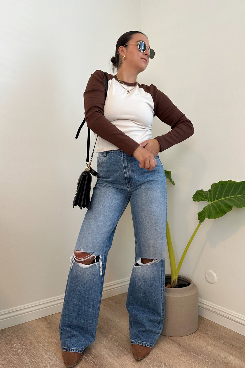 The Sporty Babe Top-Brown