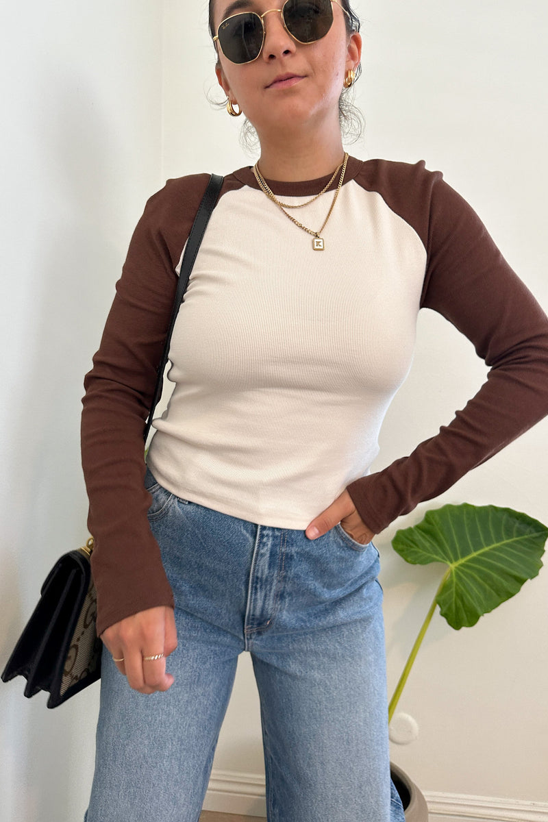 The Sporty Babe Top-Brown