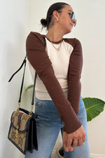 The Sporty Babe Top-Brown
