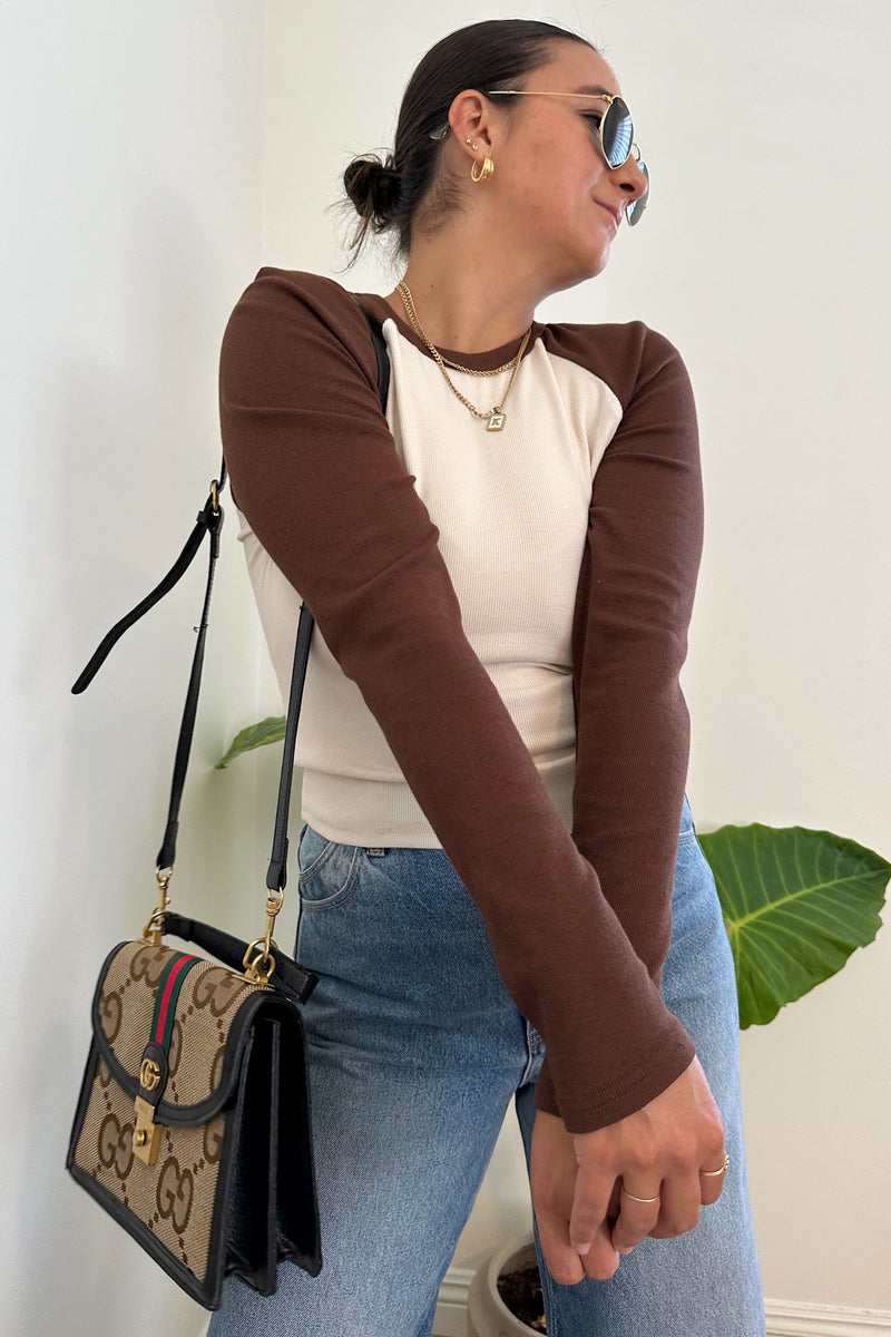 The Sporty Babe Top-Brown