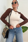 The Sporty Babe Top-Brown