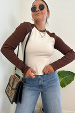 The Sporty Babe Top-Brown