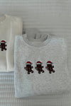 Gingerbread Cookie Embroidered Crewneck