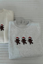 Gingerbread Cookie Embroidered Crewneck
