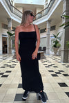 Kendra Knit Tube Dress-Black