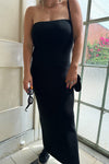 Kendra Knit Tube Dress-Black