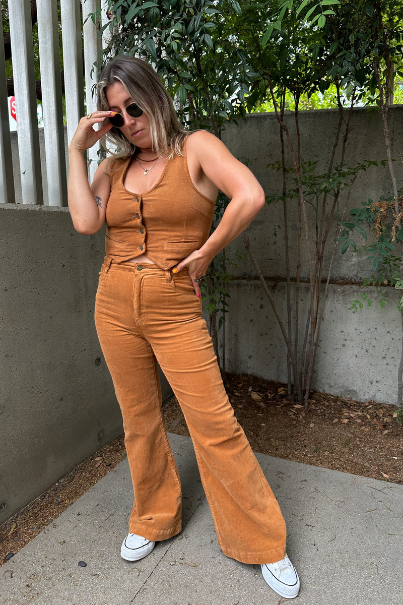 Rolla's Flare Corduroy Pants - Gem