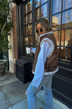 Sipping Cider Shearling Vest
