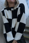 Checked Out Sweater