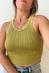Cable High Neck Tank