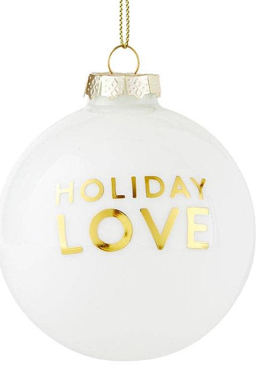 Glass Ornament Set-Holiday Love