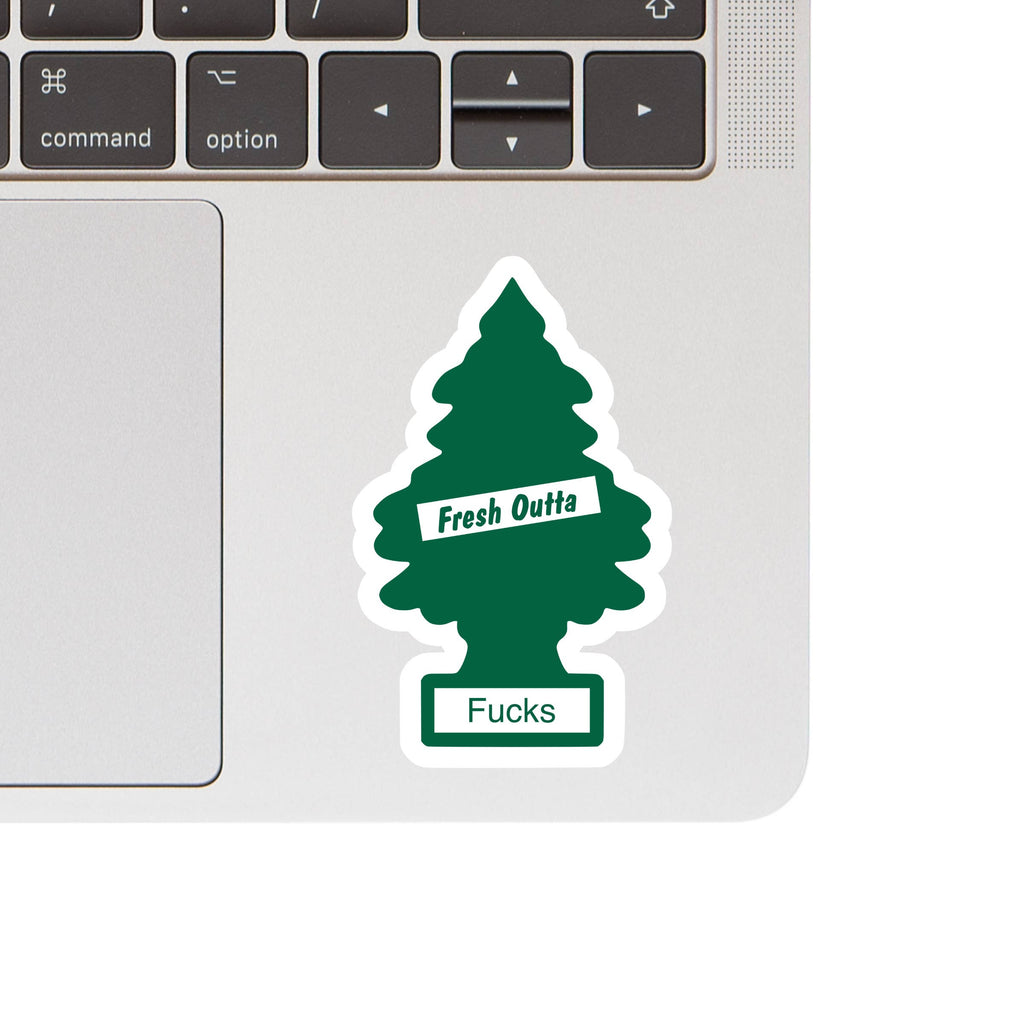 Fresh Outta F’s Tree Vinyl Sticker