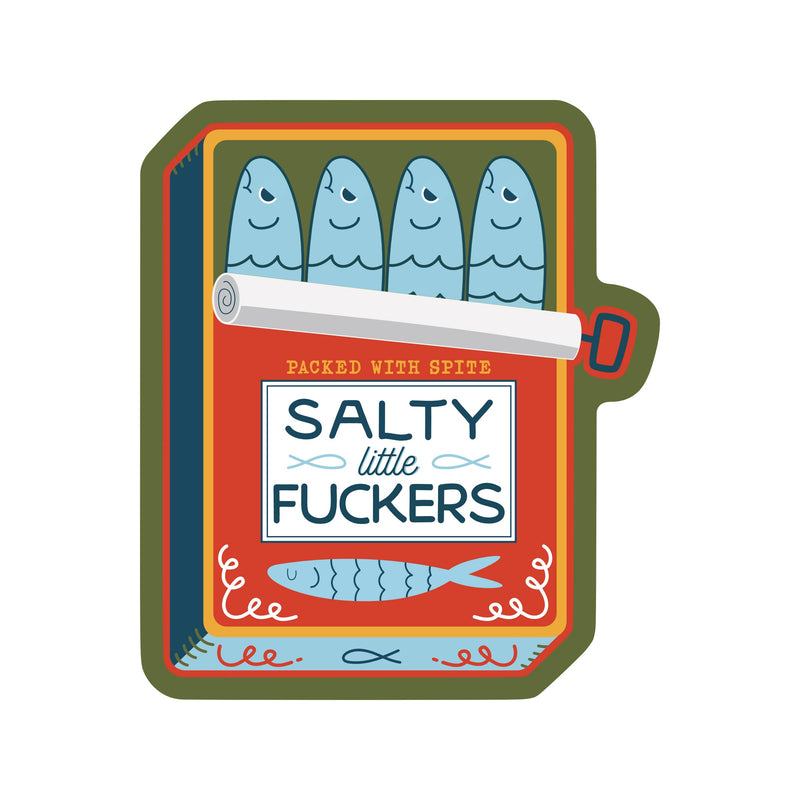 Salty Sardines Vinyl Sticker