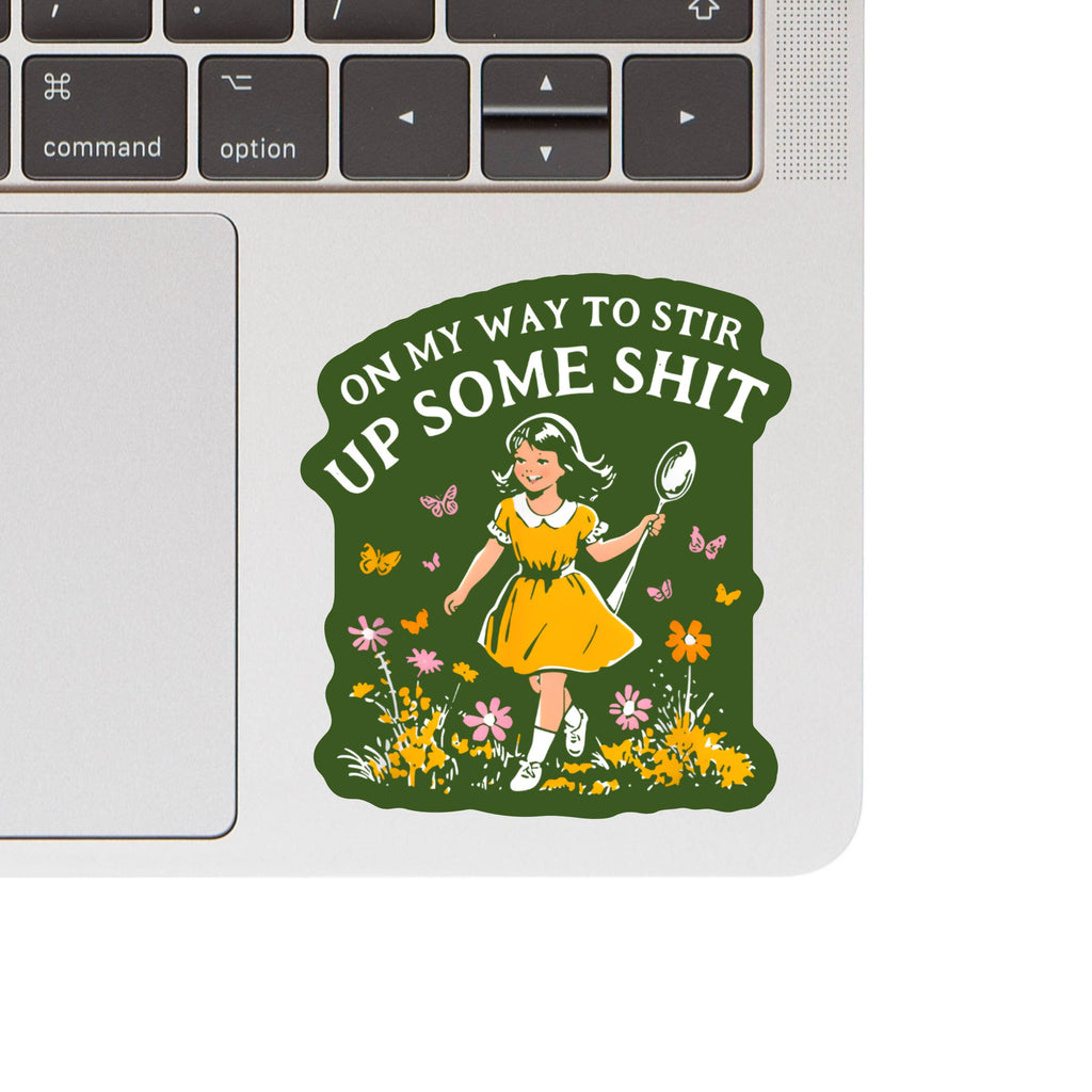 Swear Flower Nature Sh!t Vinyl Sticker
