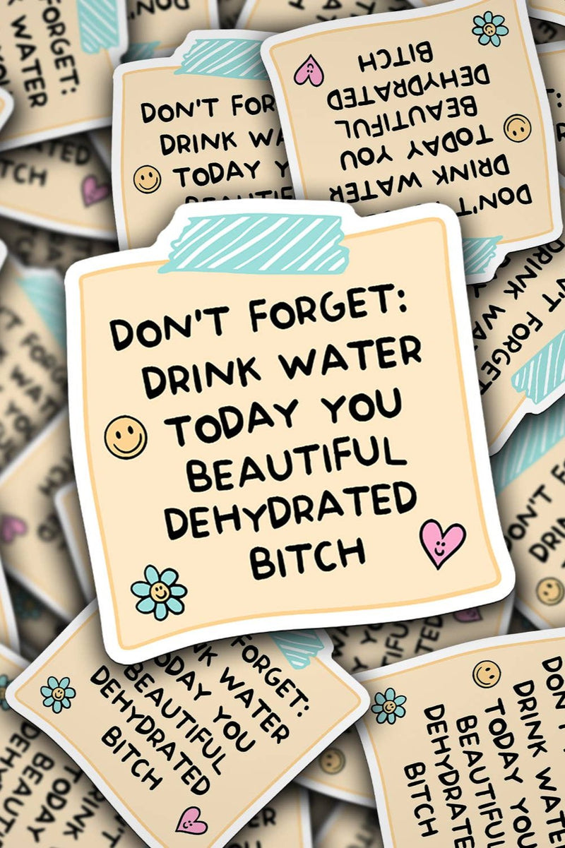 Drink Water Reminder Design Sticker