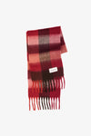 Burgundy Check Reykjavik Scarf-100% Recycled
