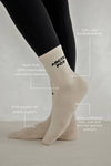 Sporty Socks - 100% Bamboo - Off White