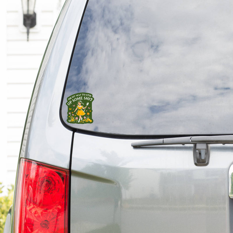 Swear Flower Nature Sh!t Vinyl Sticker