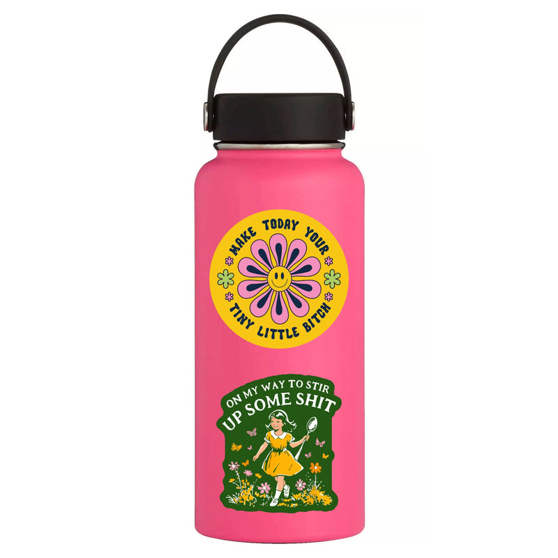 Swear Flower Nature Sh!t Vinyl Sticker